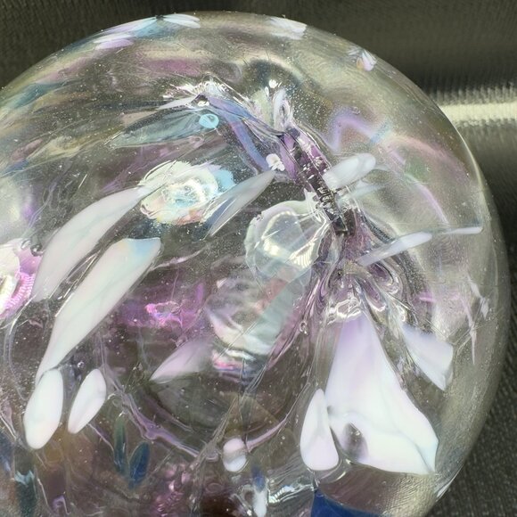 Kitras Art Glass Ball Tree Of Enchantment Large Glass Ornament Witch Ball Orb - Picture 10 of 14